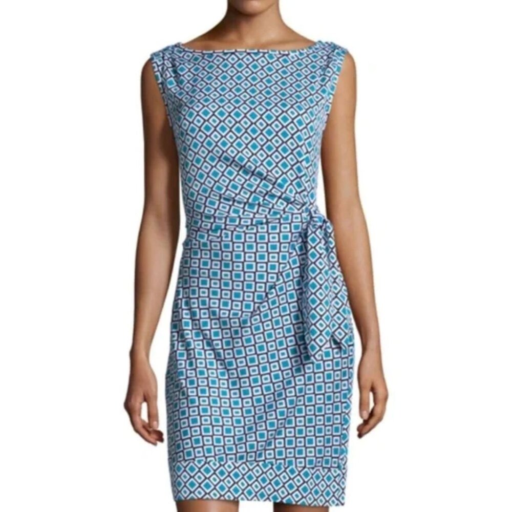 Diane Von Furstenberg New Della Silk Blend Dress Size 14